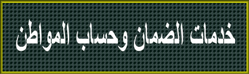  خدمات الضمان وحساب المواطن  